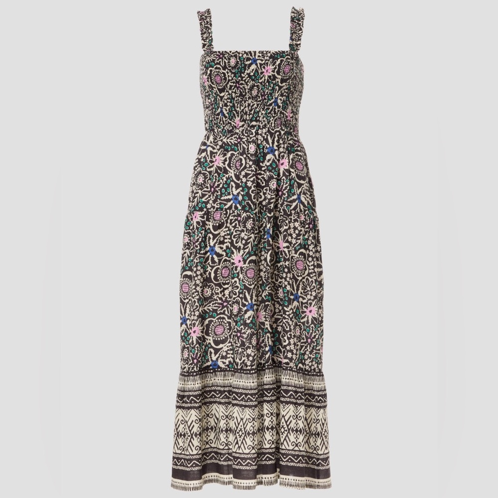 Marine Layer Resort Selene Dress Floral Boho Maxi - Picture 5 of 12